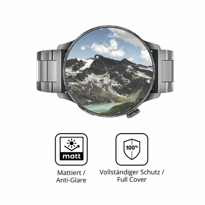 Flexible TPU-Folie passend zugeschnitten für FITFLEX 1.43 Zoll Smartwatch, vollständige Abdeckung