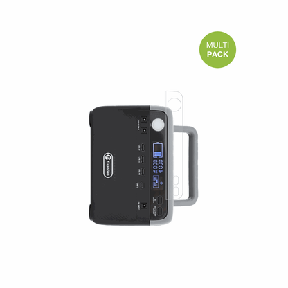 FlashfishBP030B mit aufgebrachter dipos Displayschutzfolie, die lästige Fingerabdrücke minimiert