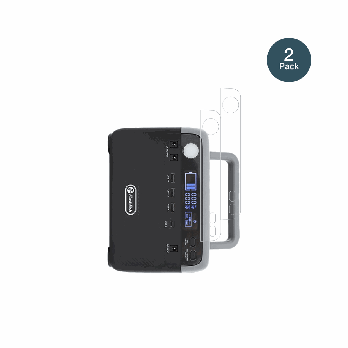 FlashfishBP030B mit aufgebrachter dipos Panzerfolie, die lästige Fingerabdrücke minimiert