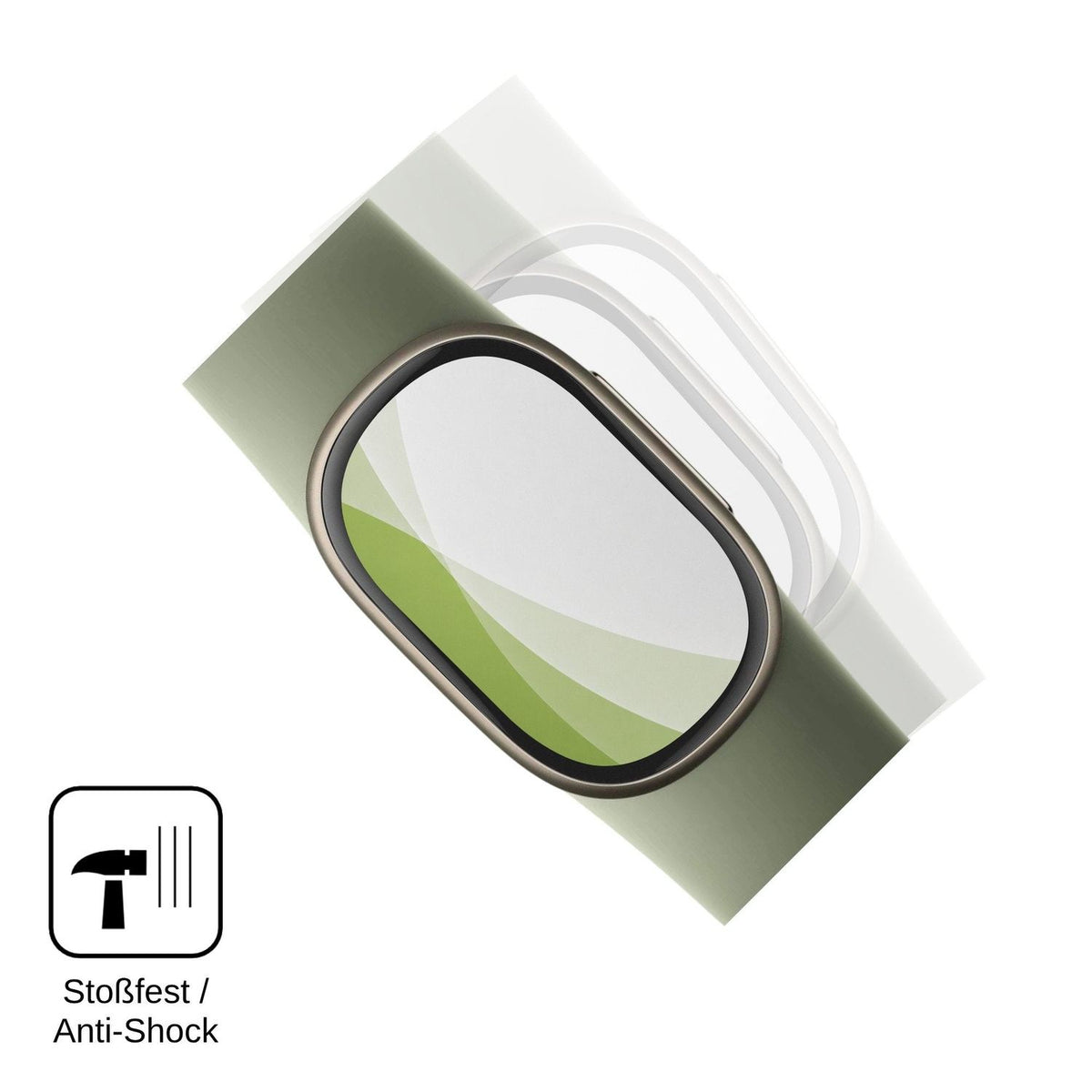 2x Full Cover Schutzfolie matt für Google FitBit Edge