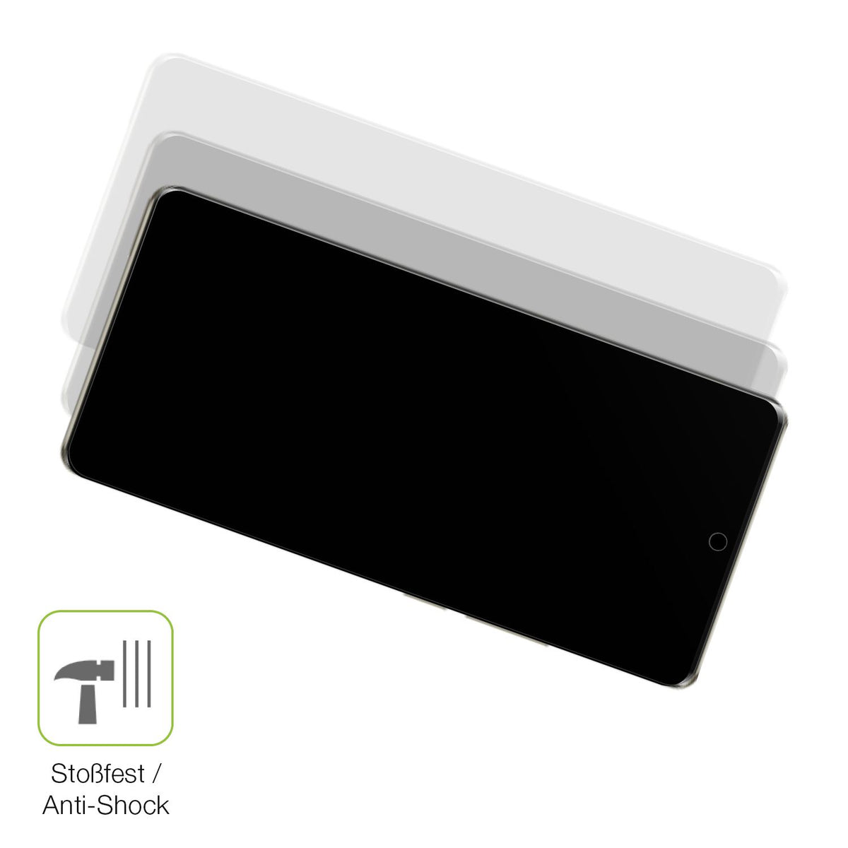 Schutz gegen Kratzer auf dem Ulefone Note 17 Pro Glas durch Schlüssel, Stöße gegen die Tischkante oder Stürze