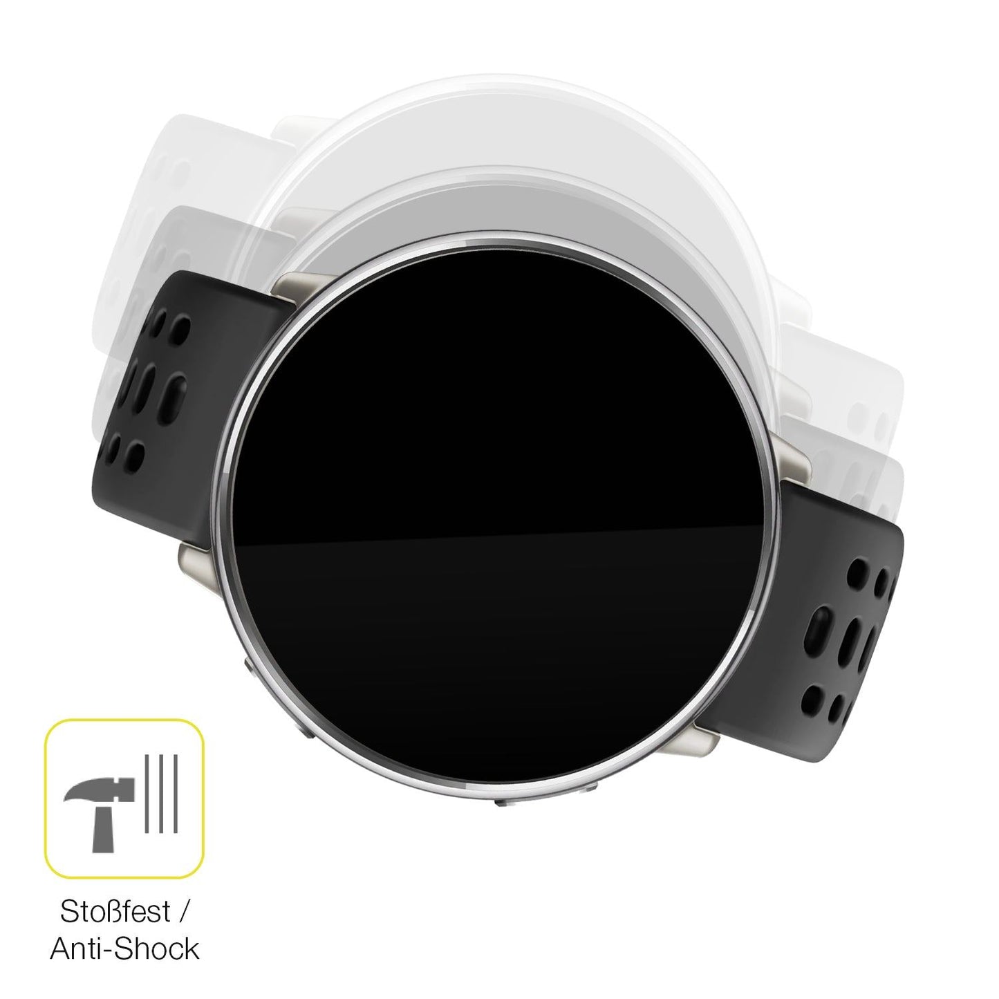 Schutz gegen Kratzer auf dem Amazfit Active 2 Glas durch Schlüssel oder Ähnliches