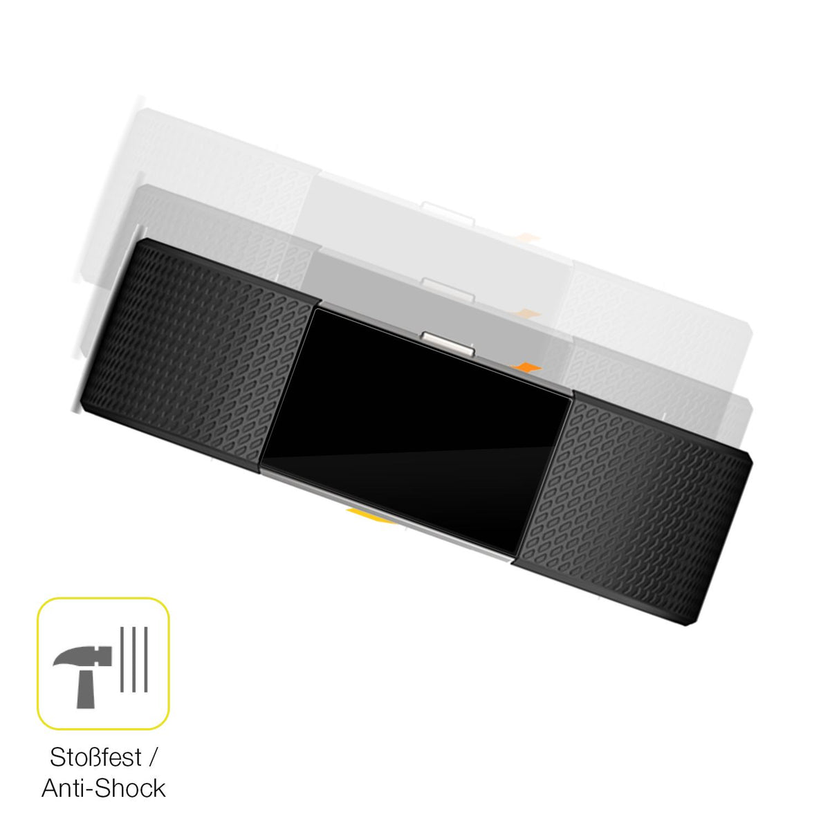 Schutz gegen Kratzer auf dem Fitbit Charge 2 Glas durch Schlüssel oder Ähnliches