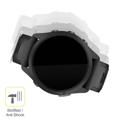 Schutz gegen Kratzer auf dem Garmin Forerunner 265 46mm Glas durch Schlüssel oder Ähnliches