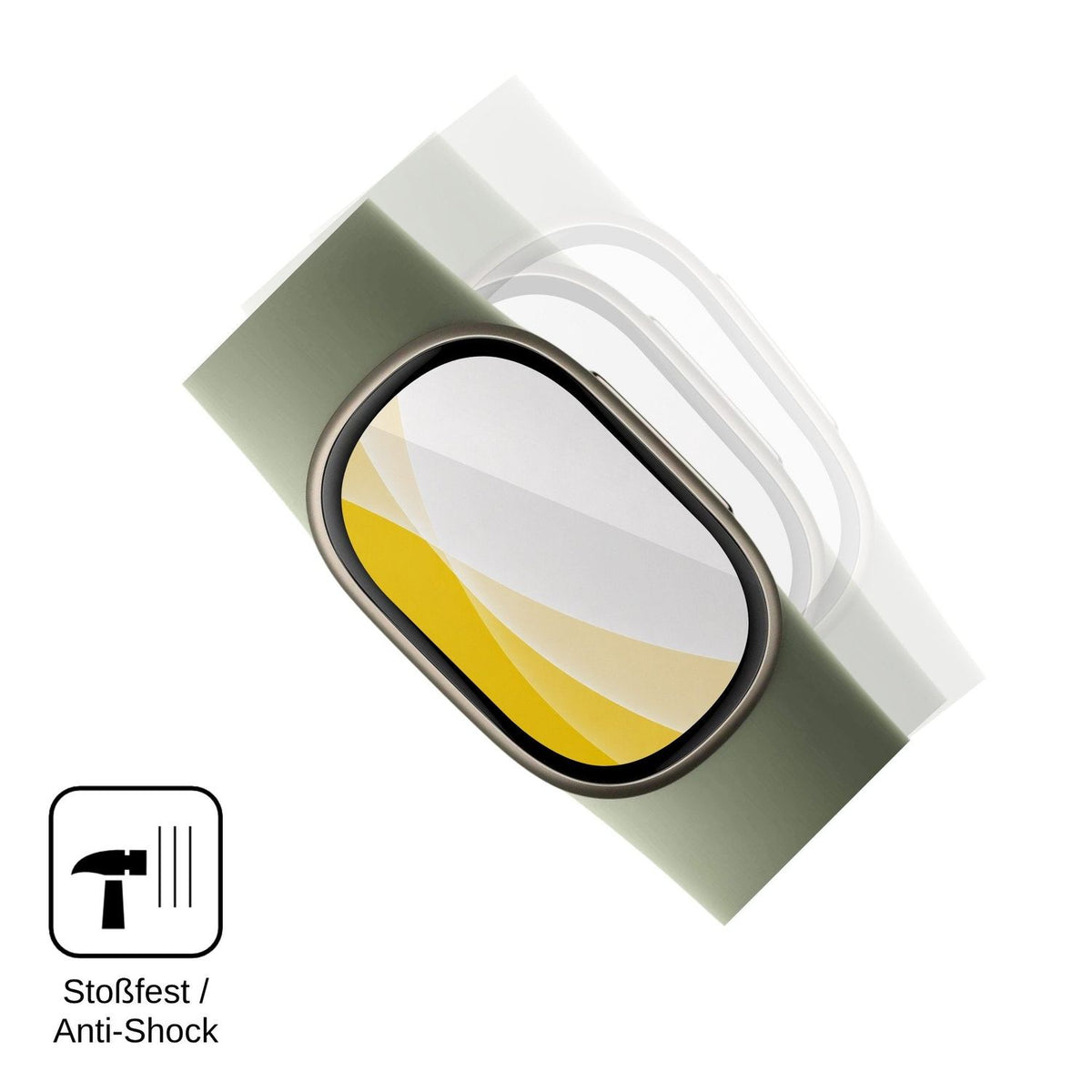 2x 3D Full Cover Schutzfolie für Google FitBit Edge