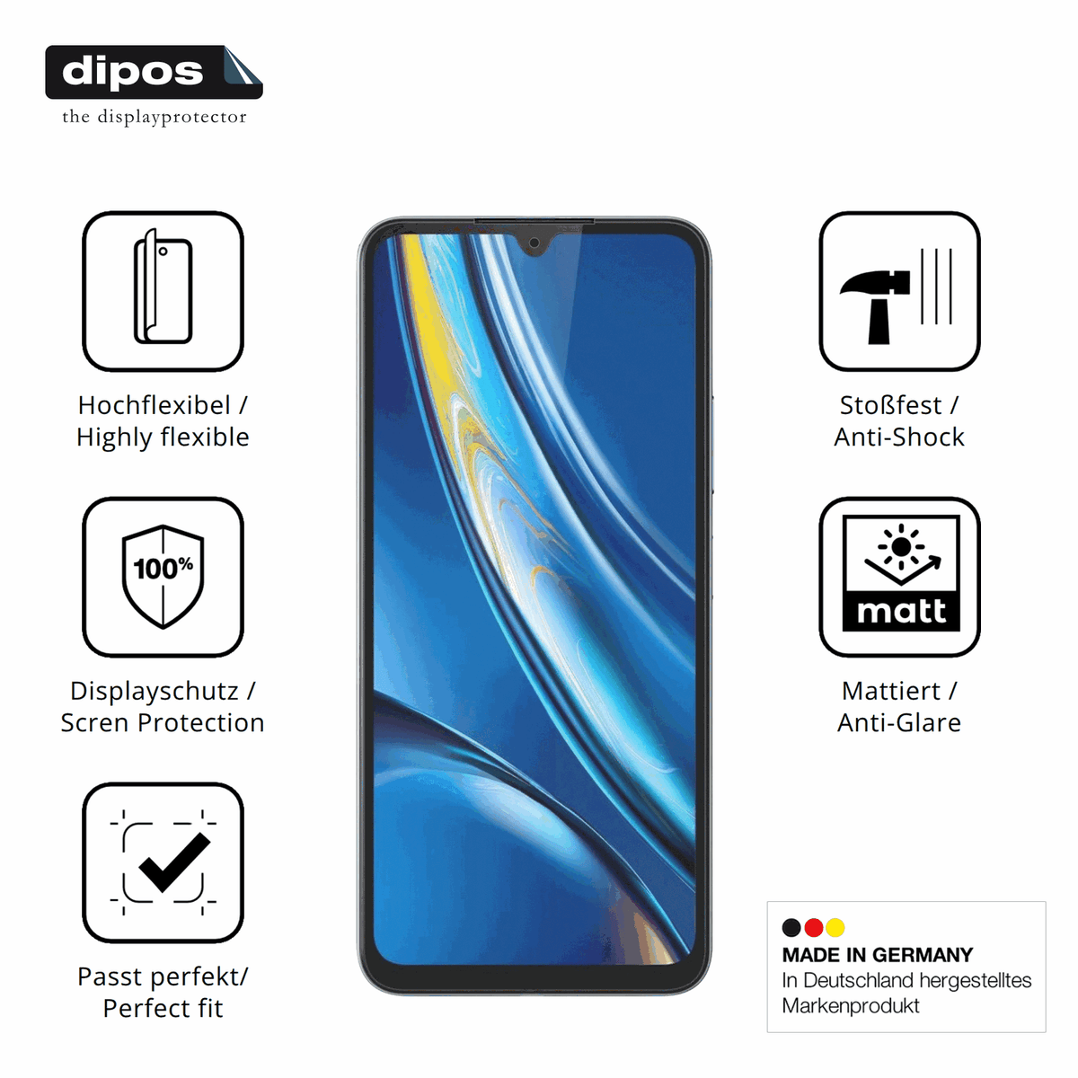 Displayschutz hergestellt in Deutschland, h�chste Qualit�t made in Germany