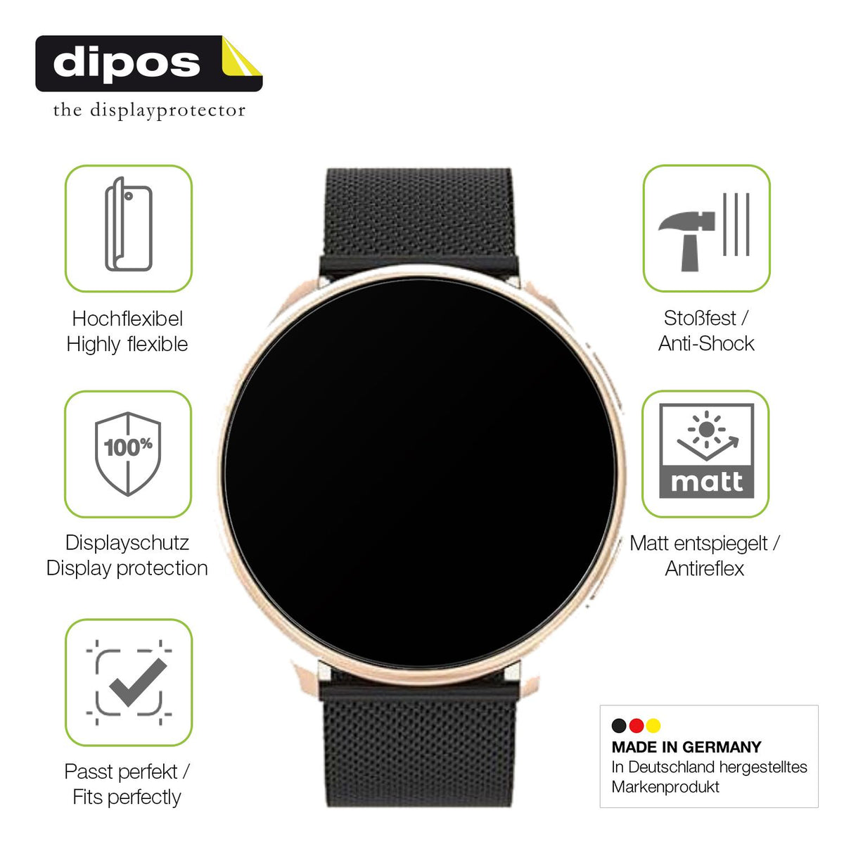 Displayschutz hergestellt in Deutschland, höchste Qualität made in Germany