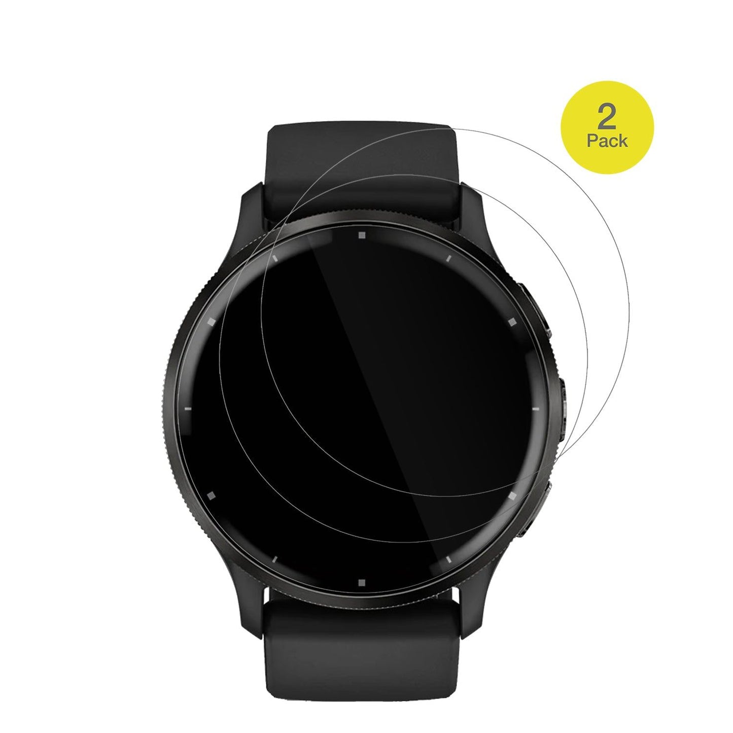 GarminVenu 3 mit aufgebrachter dipos Displayschutzfolie, glasklare Darstellung ohne Einschränkungen