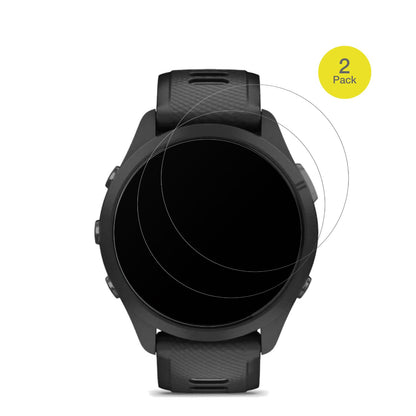 GarminForerunner 265 46mm mit aufgebrachter dipos Flex Schutzfolie, glasklare Darstellung ohne Einschränkungen