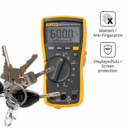 dipos Displayschutz für Fluke 115, mattierte Oberfläche, Blickschutzfilter und perfekter Passform
