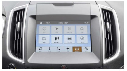 FordRanger Wildtrak Navigation Sync3 mit aufgebrachter dipos Displayschutzfolie, die lästige Fingerabdrücke minimiert