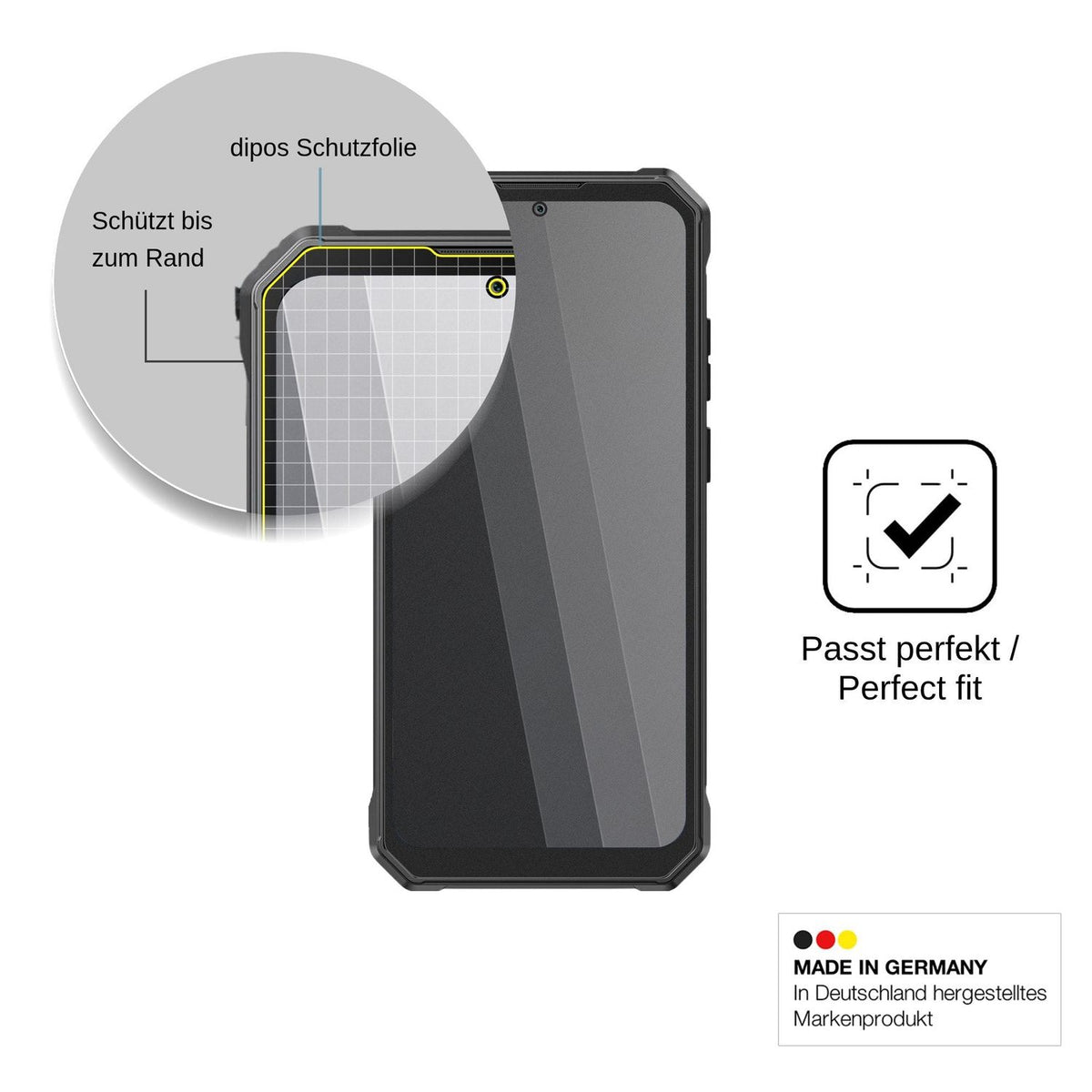 Blickschutzfolie für Fossibot F125 matt Schutzfolie Privacy