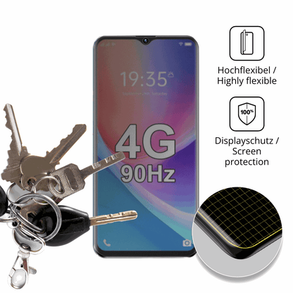 dipos Displayschutz für FOXIONO H88, mit Blickschutzfilter und perfekter Passform auch für die Rundungen