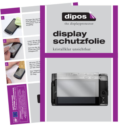 2x Schutzfolie klar für Fujifilm X-A7 Display-Schutzfolie
