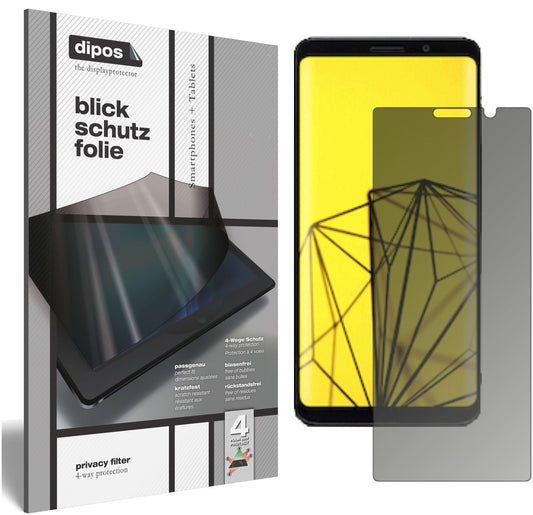 Blickschutzfolie von dipos passend für Fx Tec Pro 1, präziser Zuschnitt und blasenfrei montiert