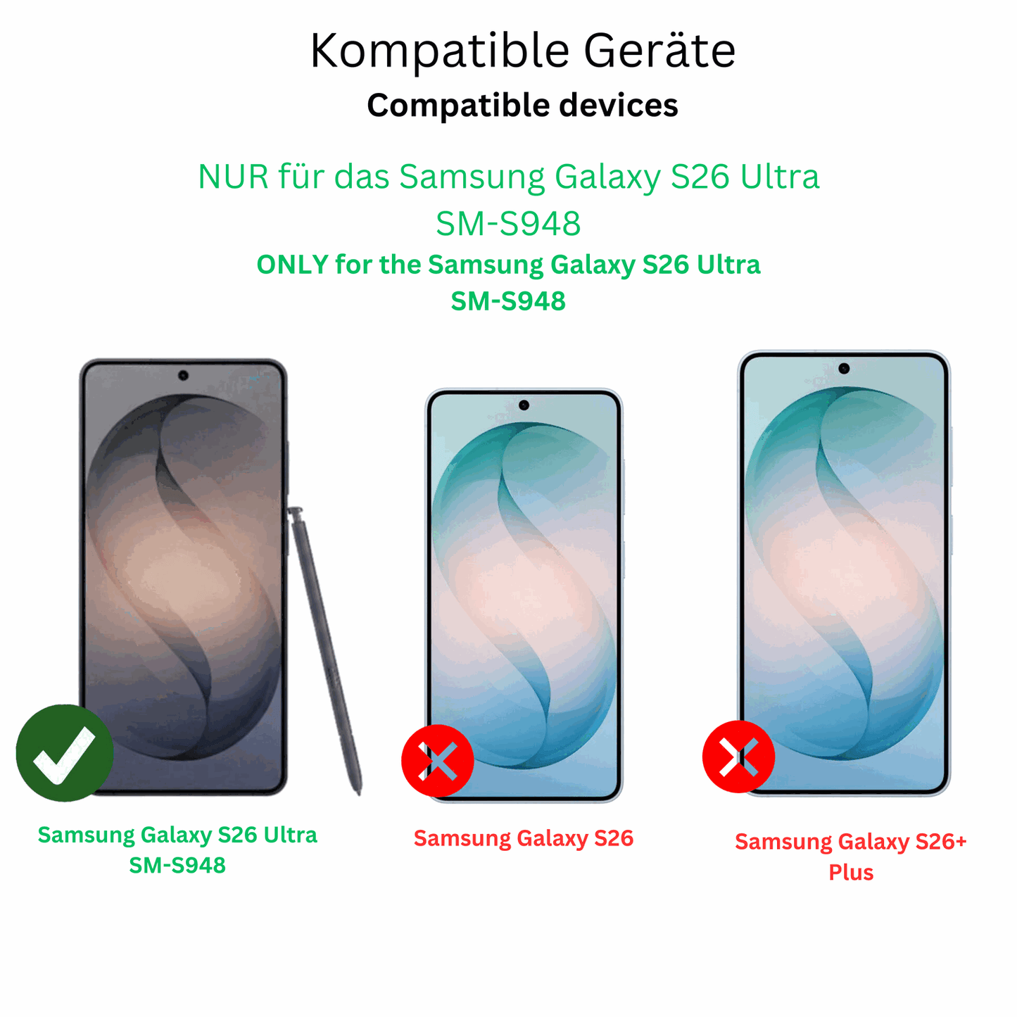 4x Schutzfolie klar für Samsung Galaxy S26 Ultra Display-Schutzfolie