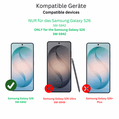 2x 9H Schutzfolie für Samsung Galaxy S26 Panzerfolie