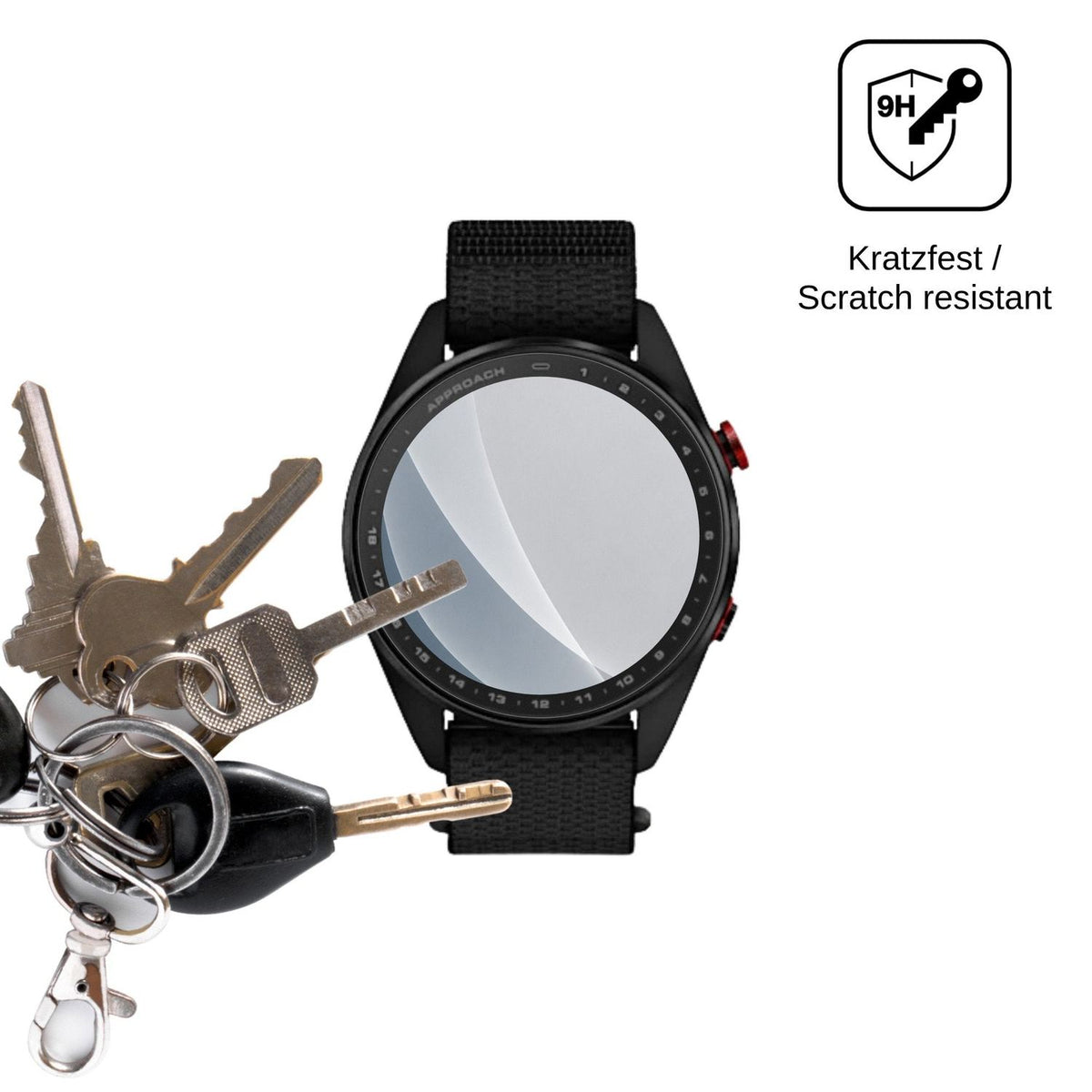 2x 9H Schutzfolie matt für Garmin Approach S72 47mm Panzerfolie