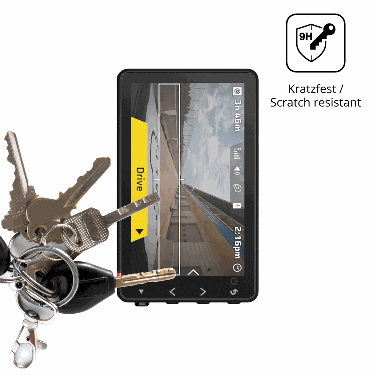 dipos Displayschutz für Garmin Catalyst 2, mattierte Oberfläche, robuste Festigkeit und perfekte Passform