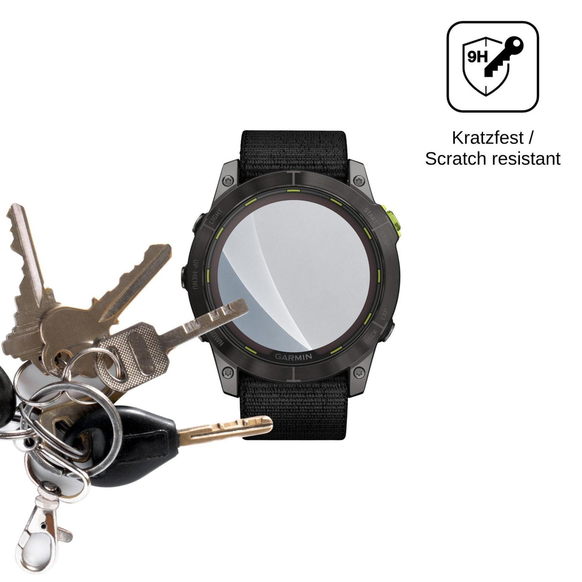 2x 9H Schutzfolie matt für Garmin Enduro 2 Panzerfolie