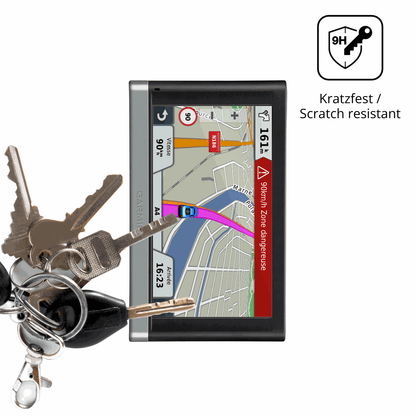 dipos Displayschutz für Garmin 65 LMT, transparente Oberfläche, perfekte Passform auch für die Rundungen