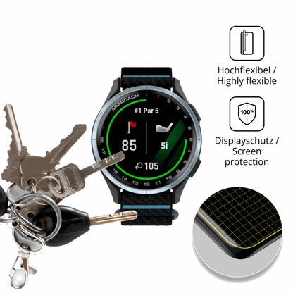 dipos Displayschutz für Garmin Approach J1, transparente Oberfläche, geringe Dicke und perfekte Passform
