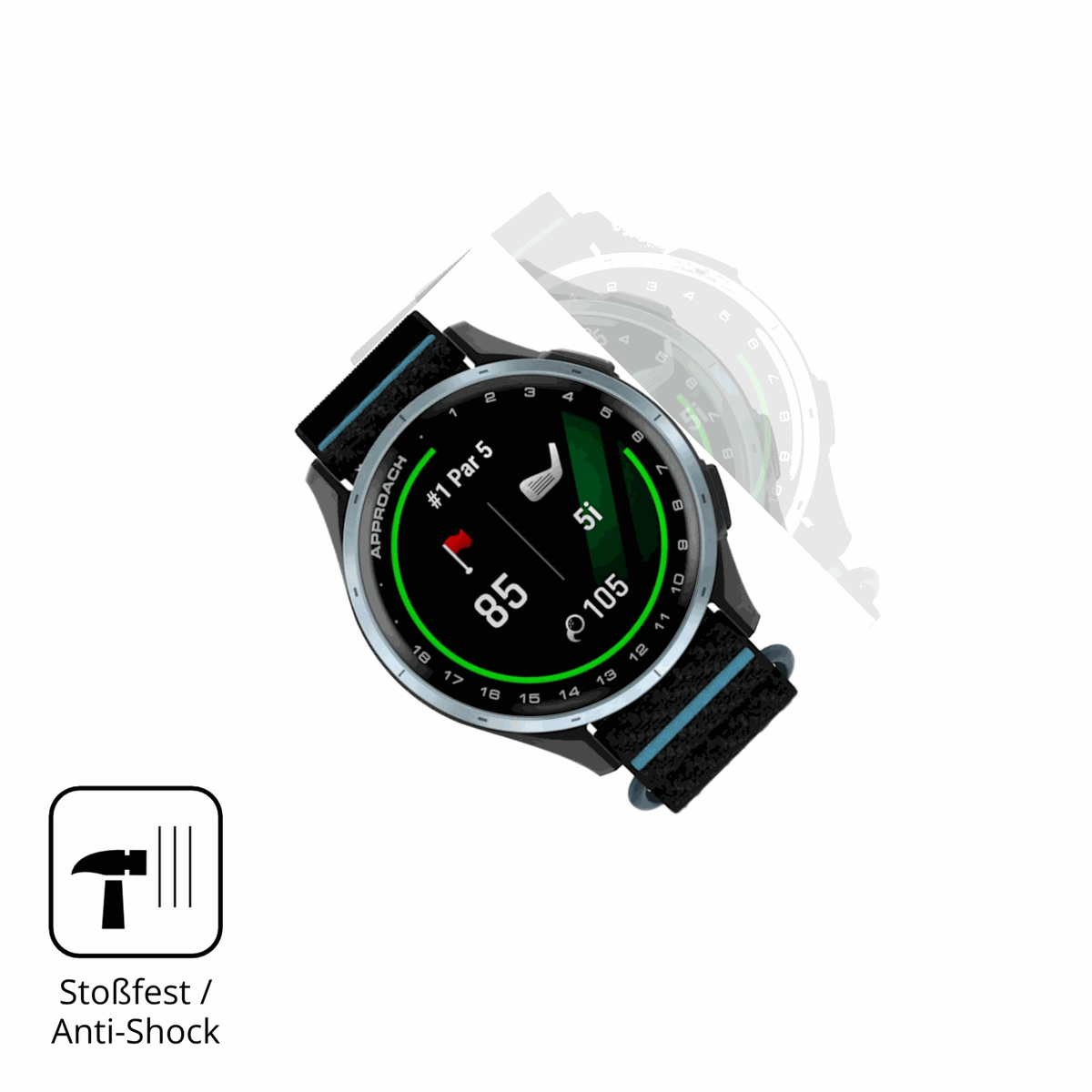 Schutz gegen Kratzer auf dem Garmin Approach J1 Glas durch Schlüssel oder Ähnliches