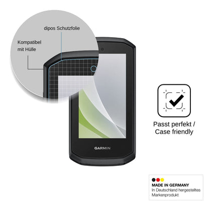 2x Schutzfolie matt für Garmin Edge Explore 3 Plus Display-Schutzfolie