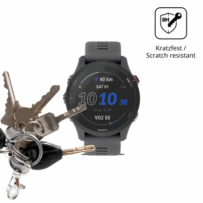dipos Displayschutz für Garmin Forerunner 255, mattierte Oberfläche, robuste Festigkeit und perfekte Passform