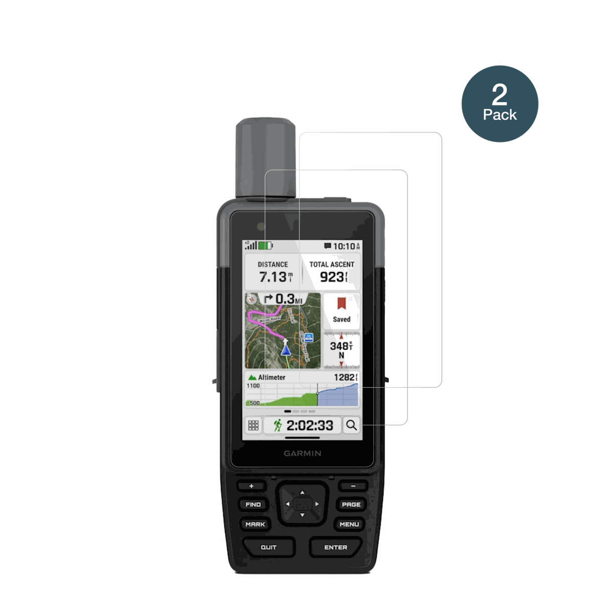 2x 9H Schutzfolie für Garmin GPSMAP H1 Panzerfolie