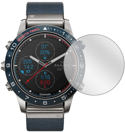 2x Schutzfolie klar für Garmin MARQ Captain Display-Schutzfolie