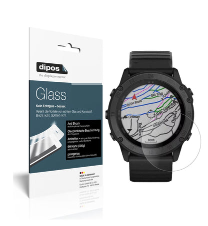 Matte Displayschutzfolie von dipos passend für Garmin tactix Delta, 9H kratzfest und blasenfrei montiert