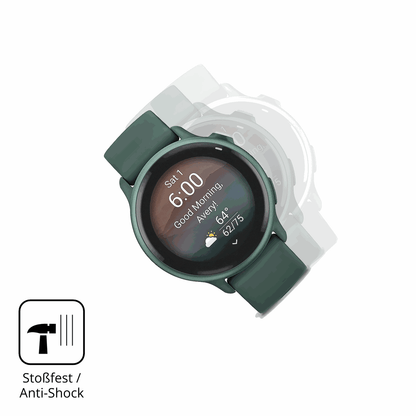 Schutz gegen Kratzer auf dem Garmin vivoactive 6 Glas durch Schlüssel, Stöße gegen die Tischkante oder Stürze