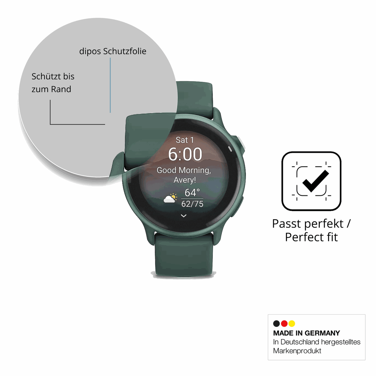Besonders flexibler Displayschutz mit Anti-Shock-Schicht im Materialmix