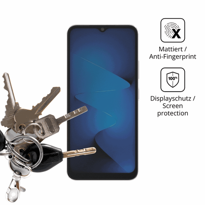 dipos Displayschutz für General Mobile Era 30 Pro, mattierte Oberfläche, Blickschutzfilter und perfekter Passform