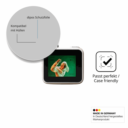 Schutzfolie mit optimaler Passform, zur Verwendung mit Hüllen geeignet
