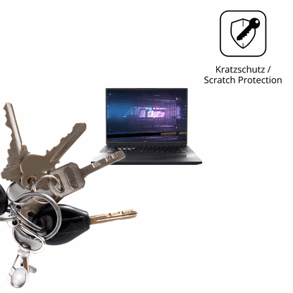 Schutz gegen Kratzer auf dem Gigabyte Aorus 16X 2024 Glas durch Schlüssel oder Ähnliches