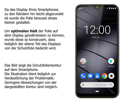 Privatsphäre-Schutz durch Sichtschutz-Folie passend zugeschnitten für Gigaset GS190