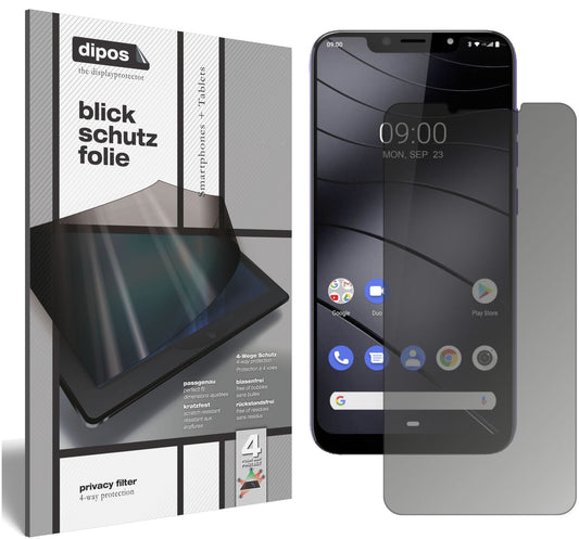 Blickschutzfolie von dipos passend für Gigaset GS195 LS, präziser Zuschnitt und blasenfrei montiert