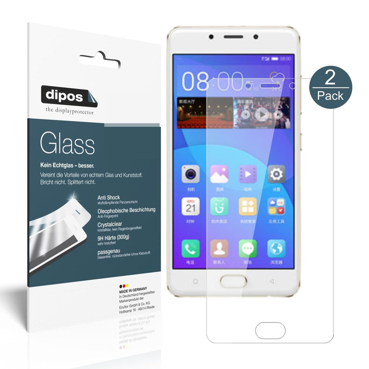 Perfekte Passform und ultimative Qualität: Unser 9H Panzerglas bietet Schutz für Gionee-F5