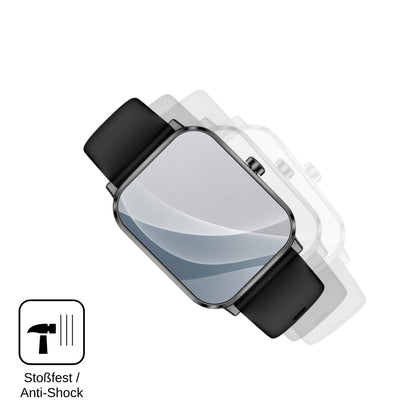 2x 9H Schutzfolie matt für Beafon Smartwatch 103 Panzerfolie