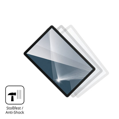 Schutz gegen Kratzer auf dem HTC Tab A101 Plus Glas durch Schlüssel, Stöße gegen die Tischkante oder Stürze