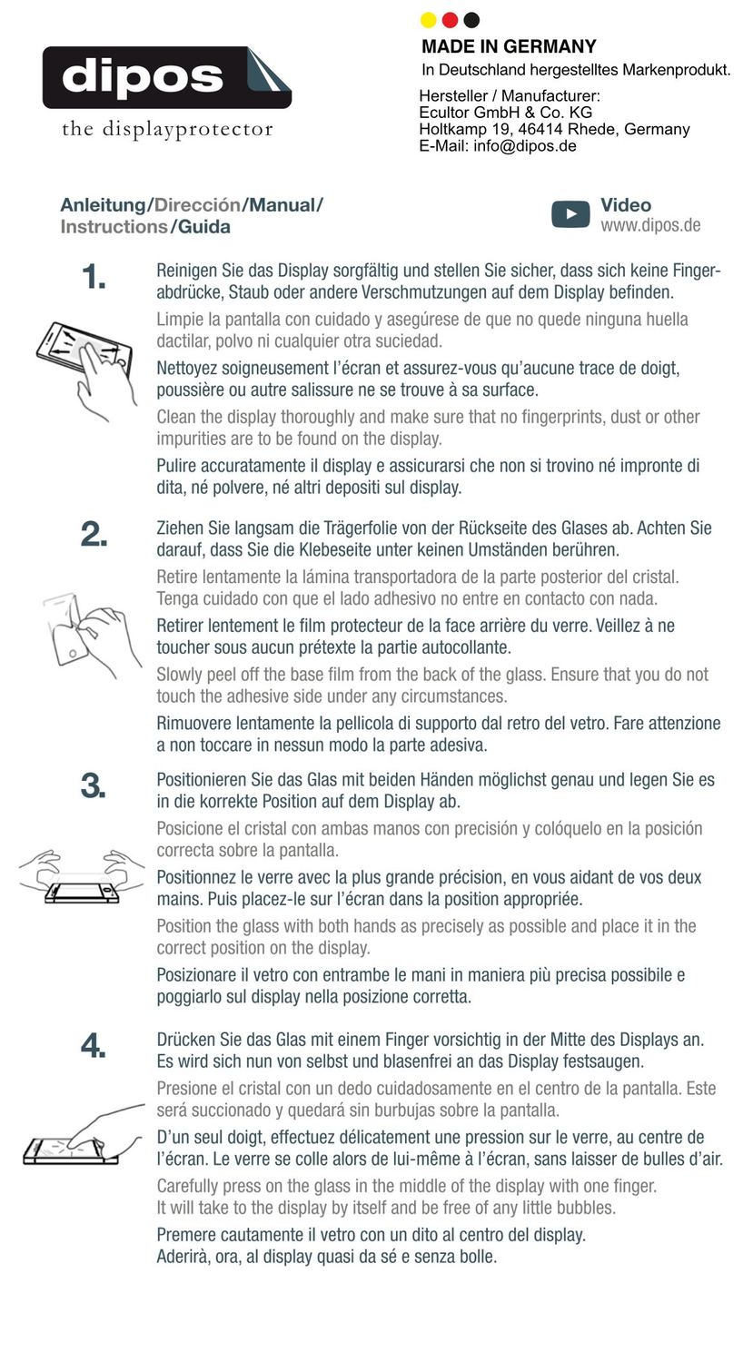 2x 9H Schutzfolie matt für Lava Yuva 2 Panzerfolie