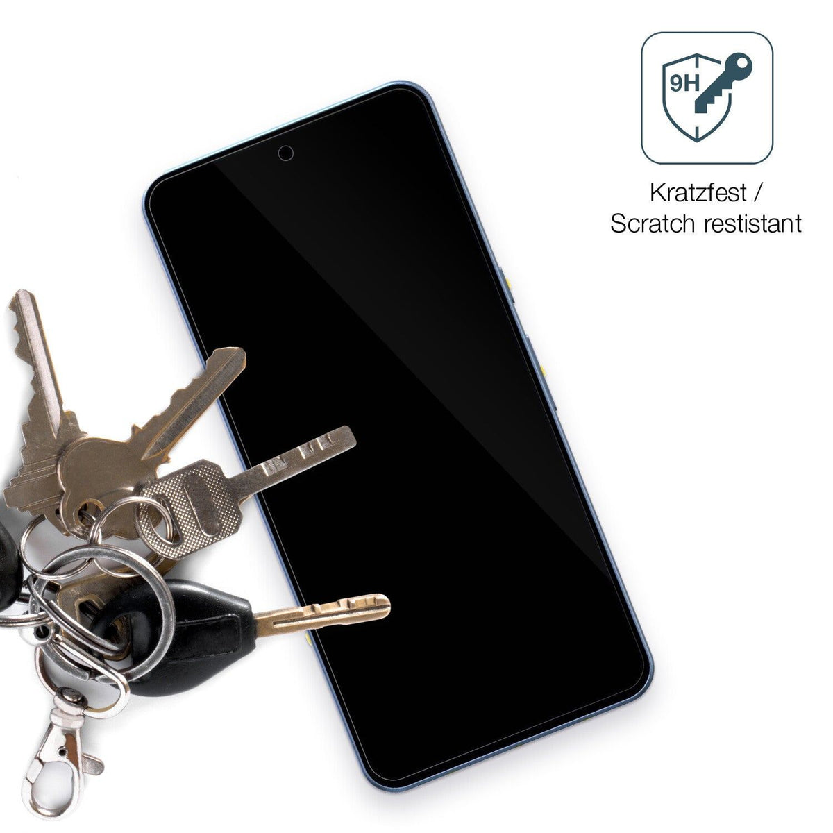 dipos Displayschutz für Google Pixel 8 Pro, transparente Oberfläche, perfekte Passform auch für die Rundungen