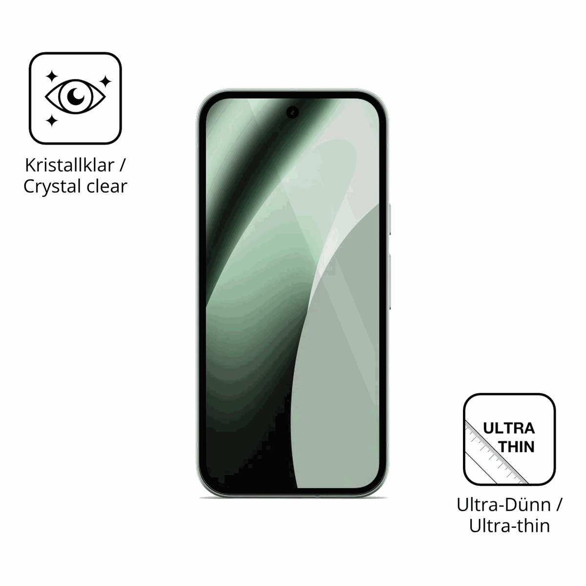Dünne und klare Folie passend zugeschnitten für Google Pixel 10a