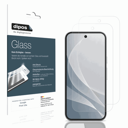 Matte Displayschutzfolie von dipos passend für Google Pixel 10a, 9H kratzfest und blasenfrei montiert