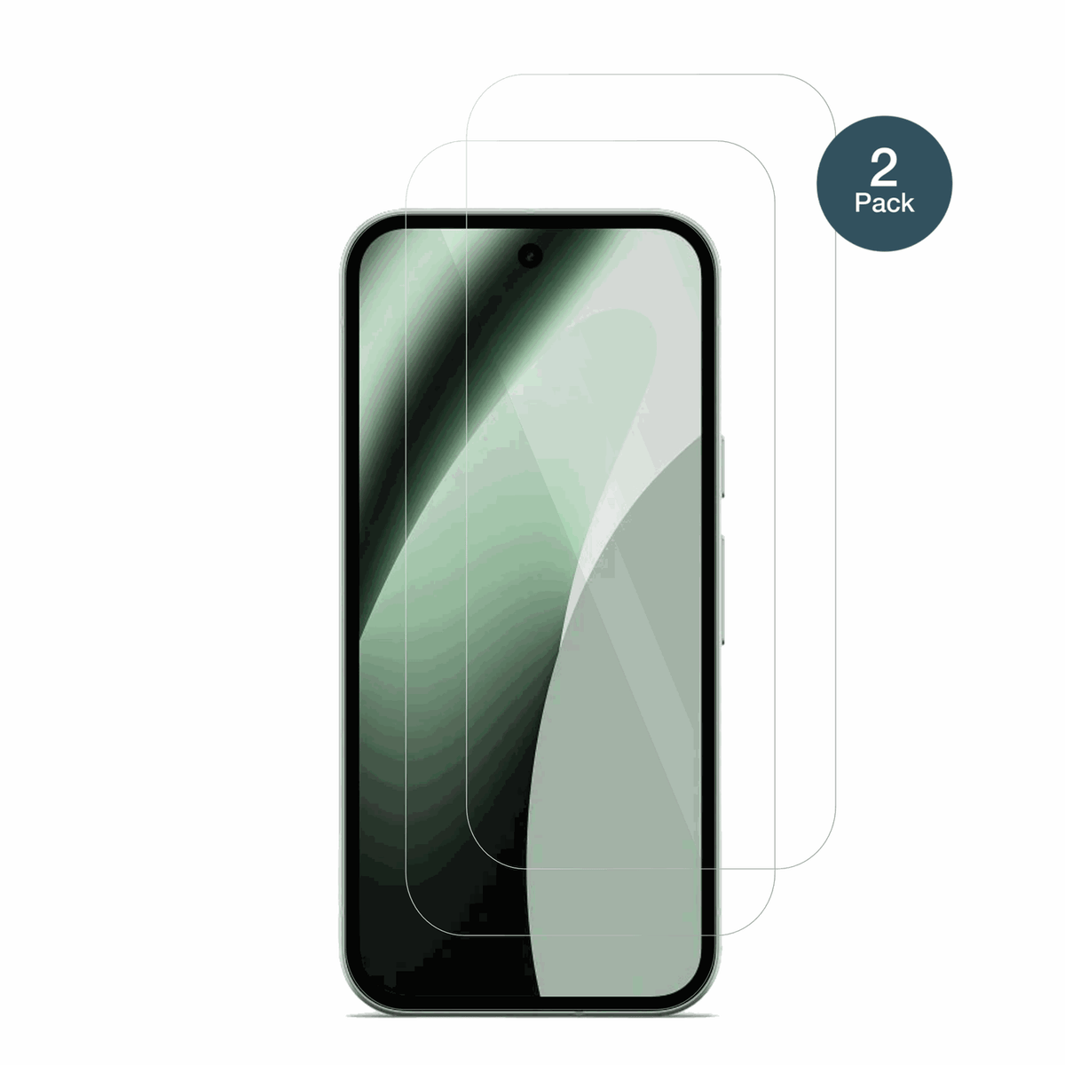 GooglePixel 10a mit aufgebrachter dipos Flex Schutzfolie, glasklare Darstellung ohne Einschränkungen