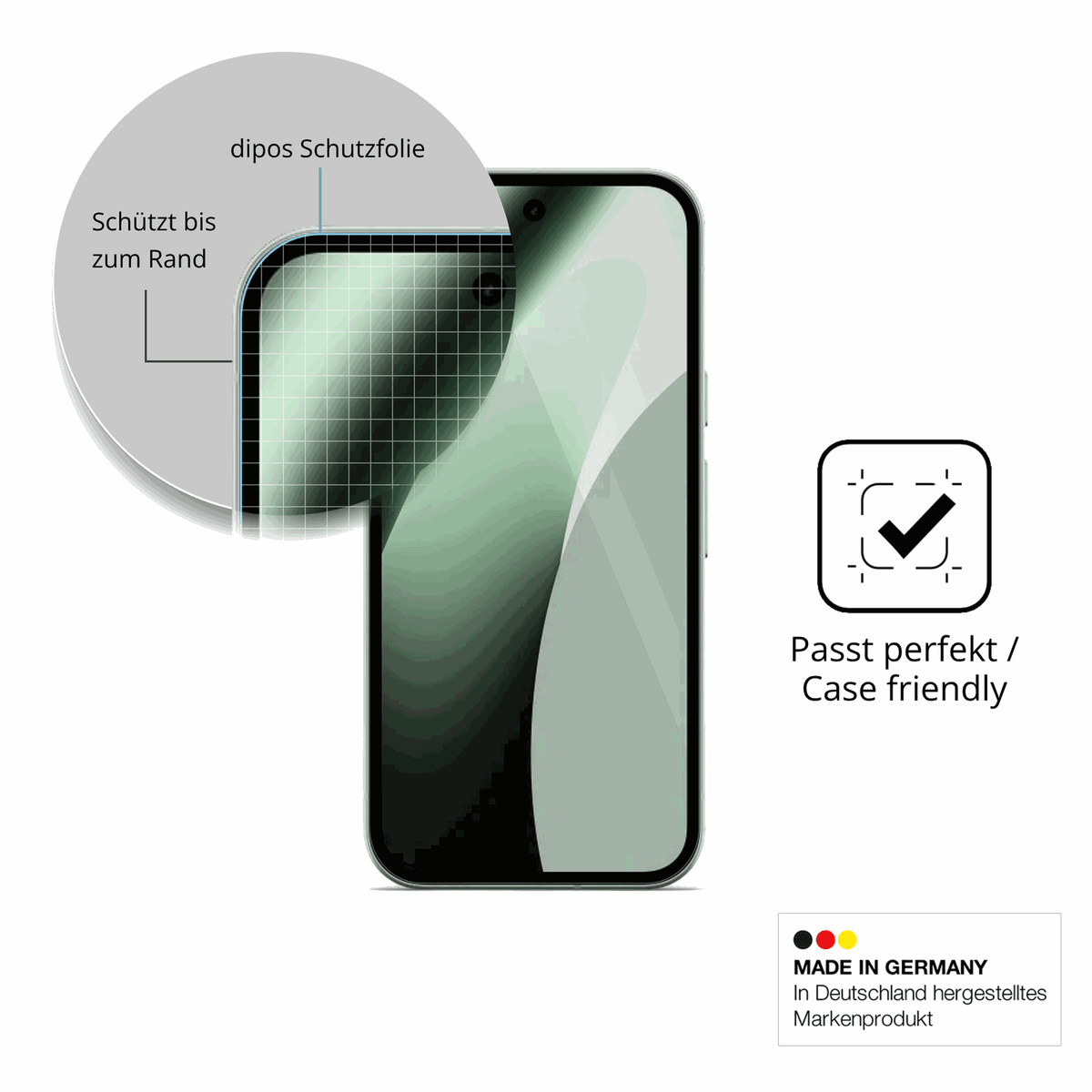 Besonders flexibler Displayschutz mit Anti-Shock-Schicht im Materialmix