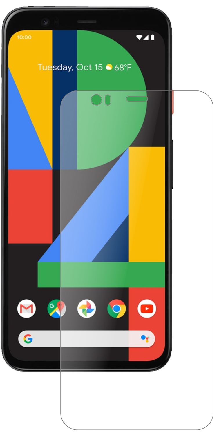 GooglePixel 4 mit aufgebrachter dipos Panzerfolie, die lästige Fingerabdrücke minimiert