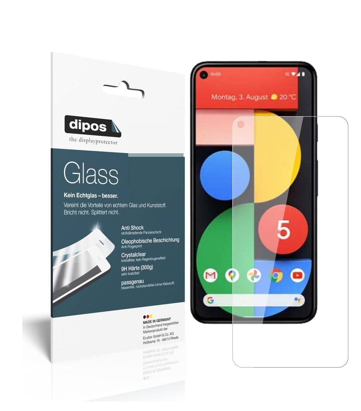 Perfekte Passform und ultimative Qualität: Unser 9H Panzerglas bietet Schutz für Google-Pixel 5